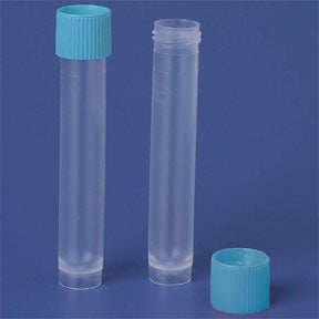 Fisherbrand Blue Polyethylene Screw Cap for 10mL/12mL Serum Transport Tubes