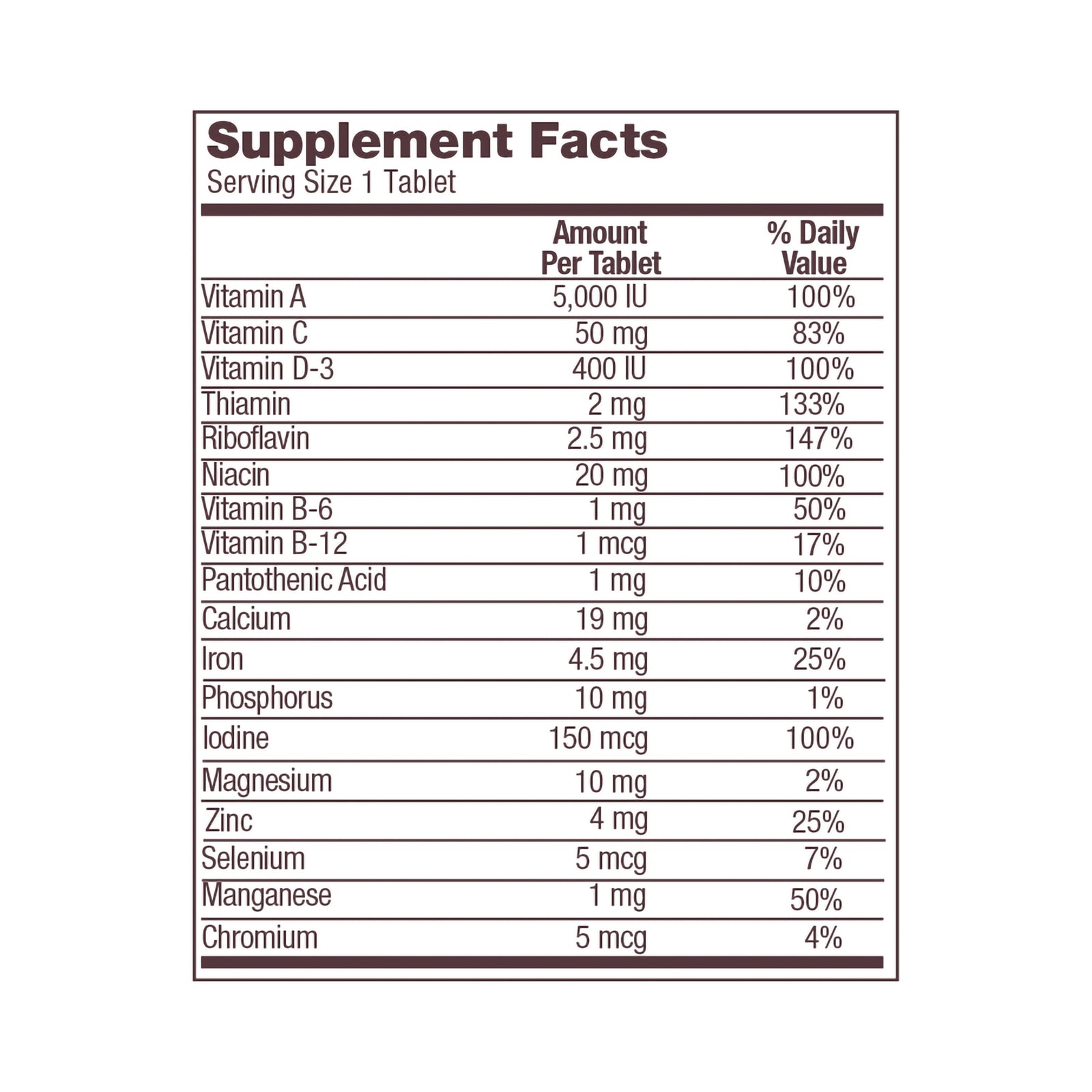 Geri-Care Multivitamin with Minerals Supplement