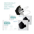 KN95 3D Pro Face Mask | Premium 3D Fit, Anti-fogging, Adjustable Ear Loops