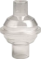 Allied Medical Bacteria Filter, Clear 22mm Male x 22mm Female