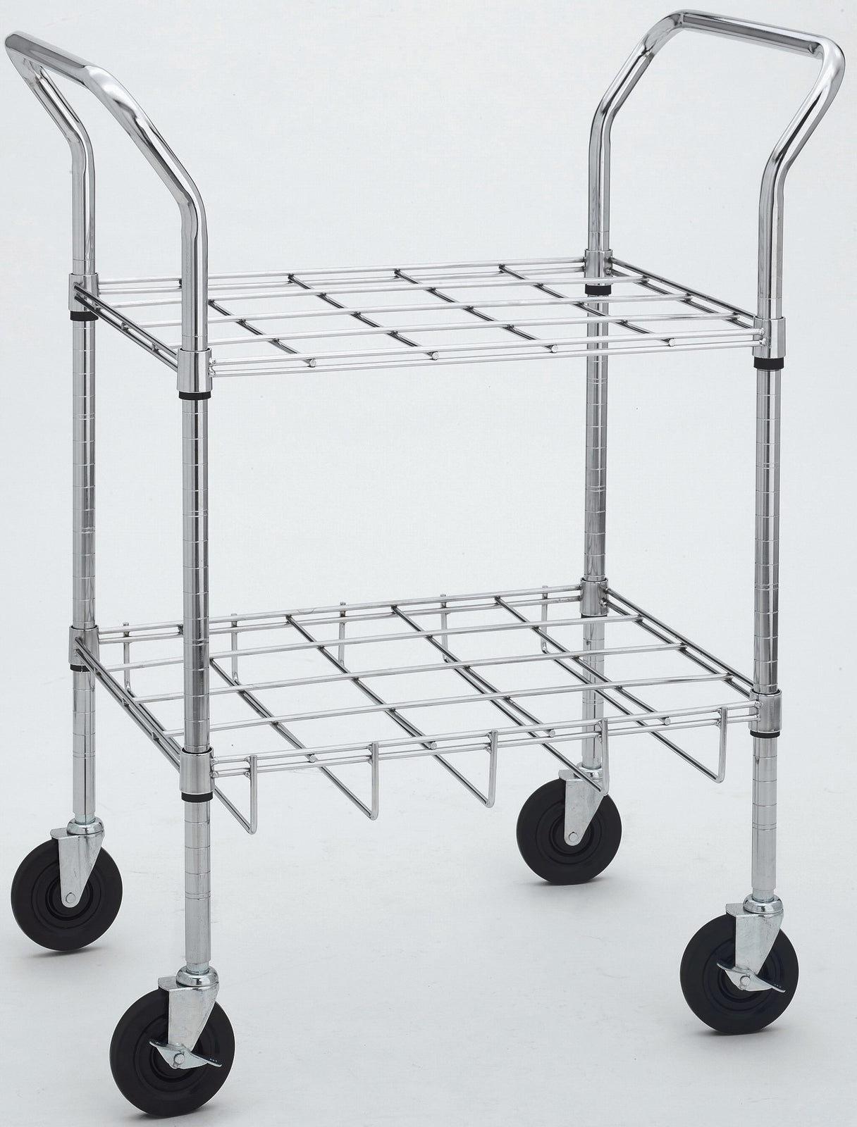 Steel Frame Chrome Oxygen Cylinder Cart