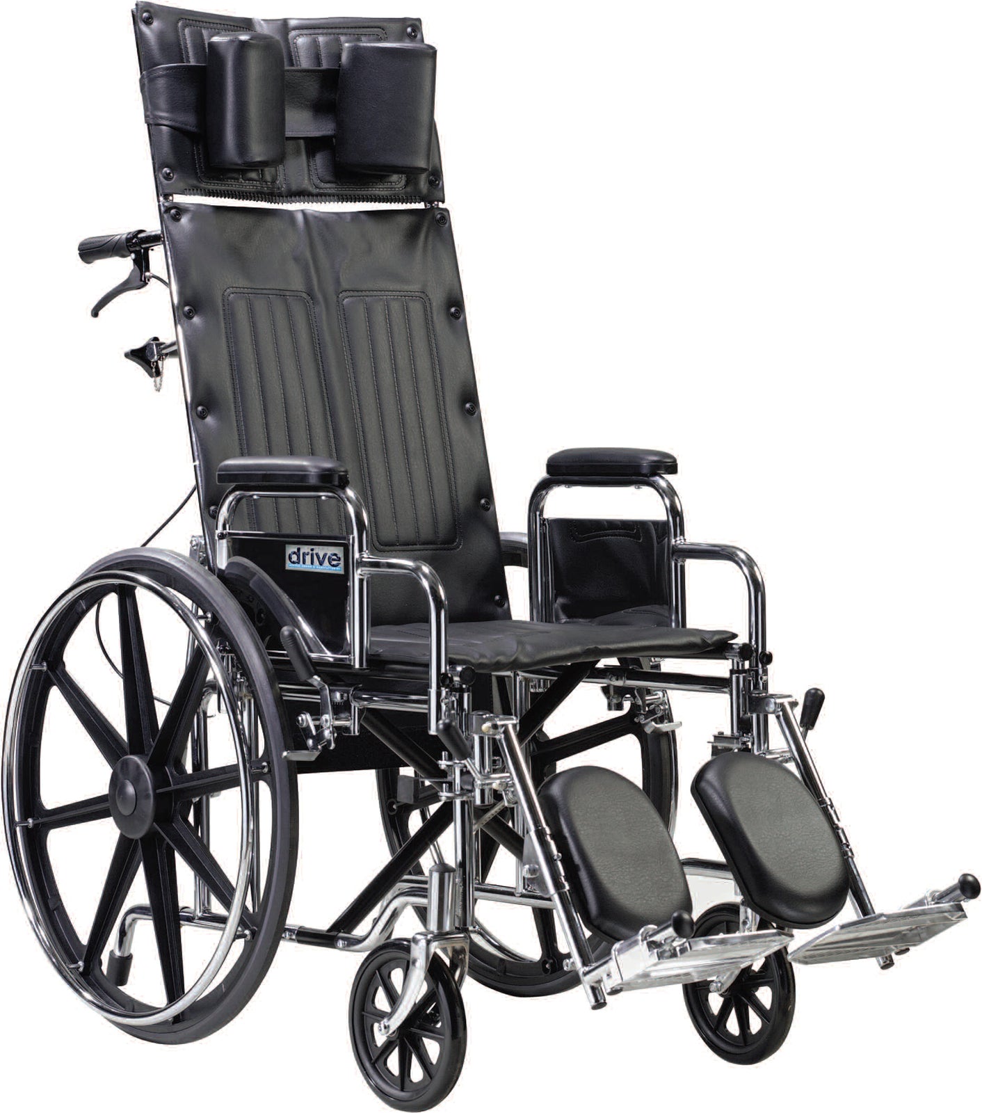Drive Sentra Reclining Wheelchair with Desk Arms and Swing-Away Legrests 22 Inch Seat Width