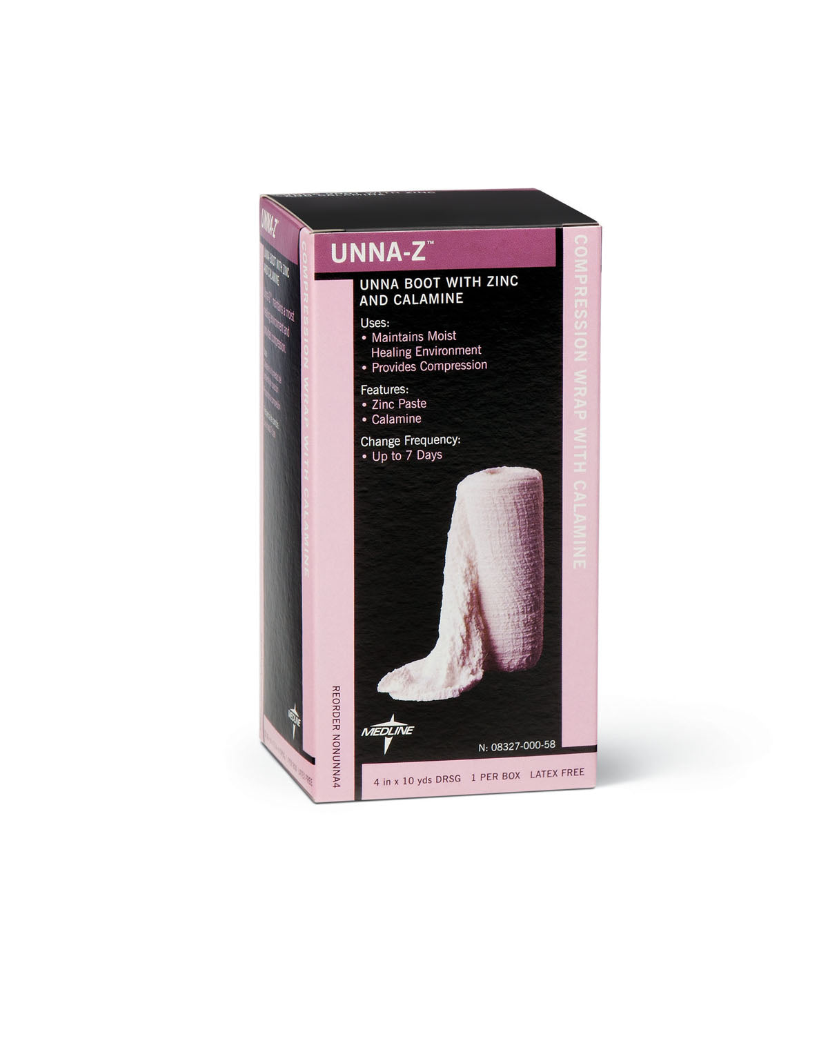 Unna-Z™ Zinc Oxide/Calamine Unna Boot 4 Inch x 10 Yard