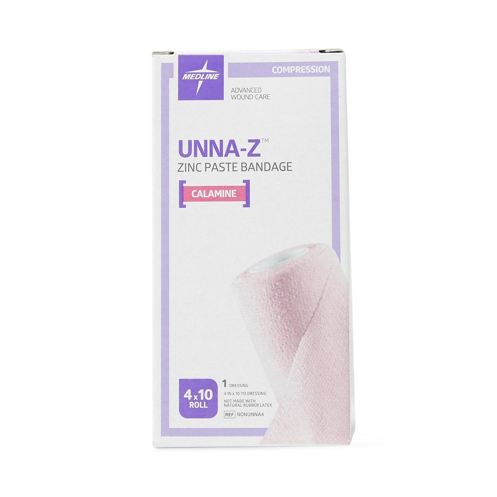 Unna-Z™ Zinc Oxide/Calamine Unna Boot 4 Inch x 10 Yard