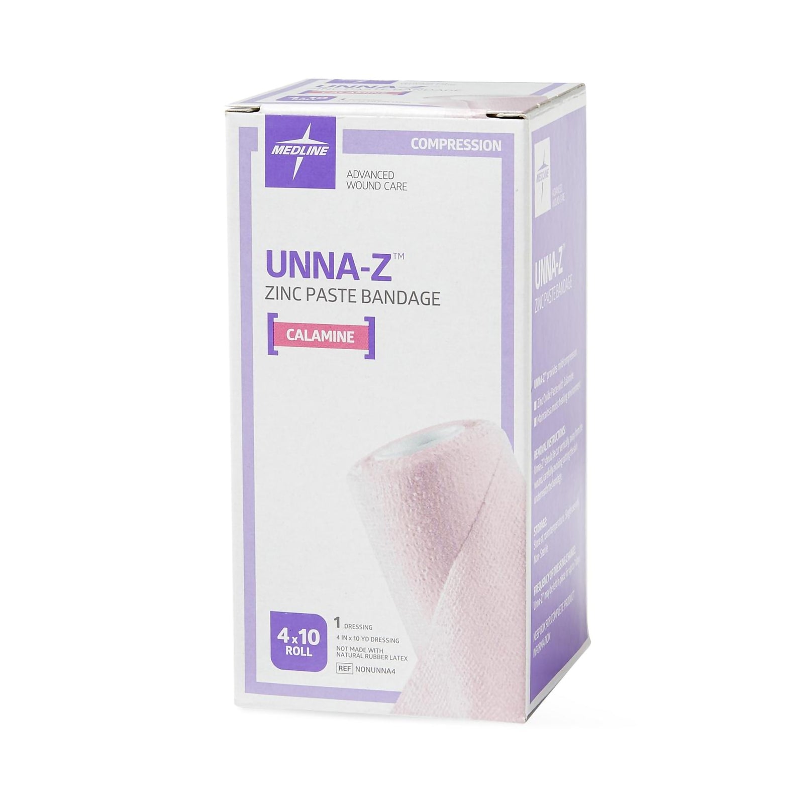 Unna-Z™ Zinc Oxide/Calamine Unna Boot 4 Inch x 10 Yard