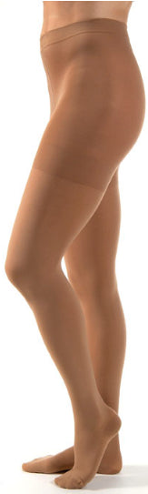 Jobst Relief Compression Pantyhose - Waist High, Large, Beige, Closed Toe