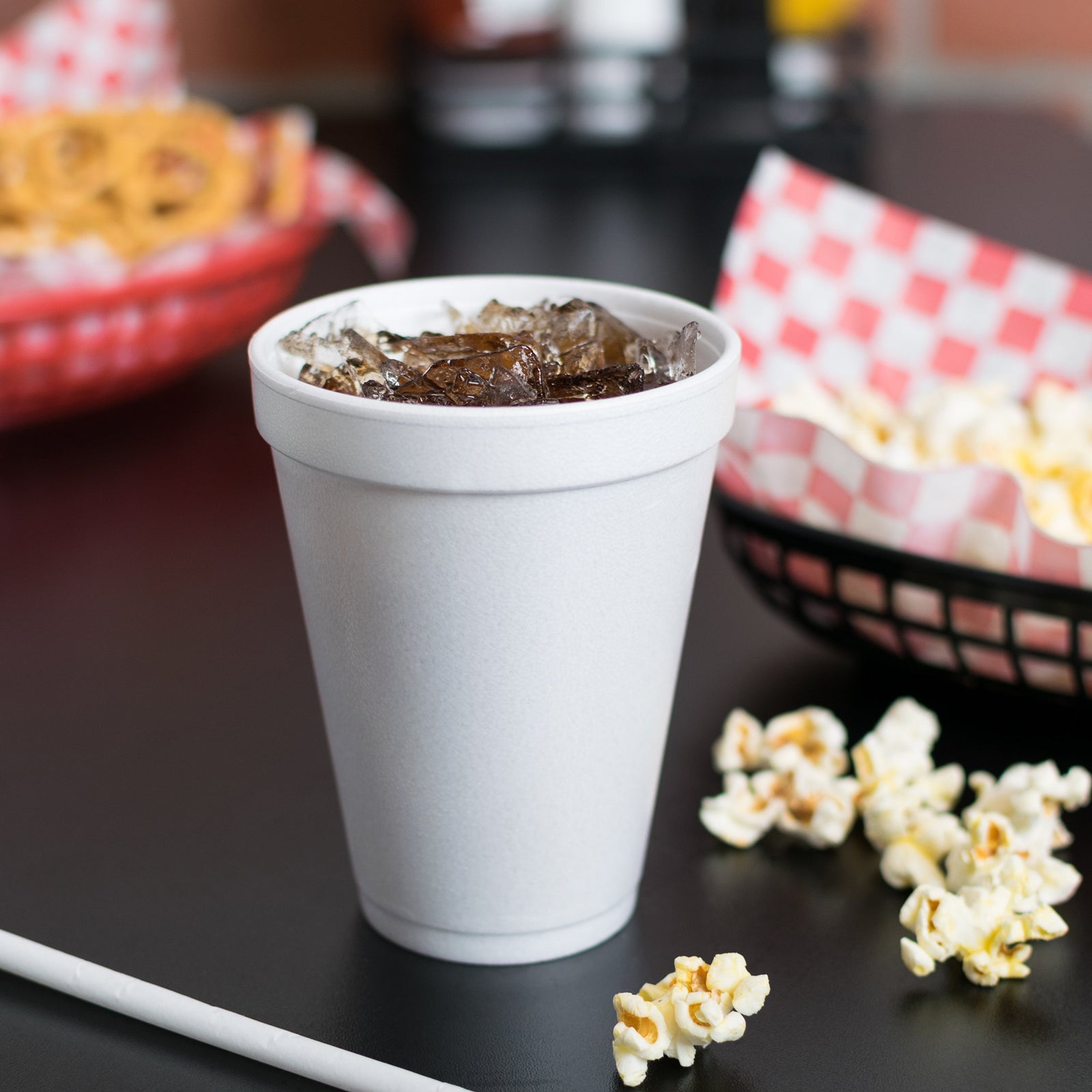 RJ Schinner White Foam Disposable Drinking Cups