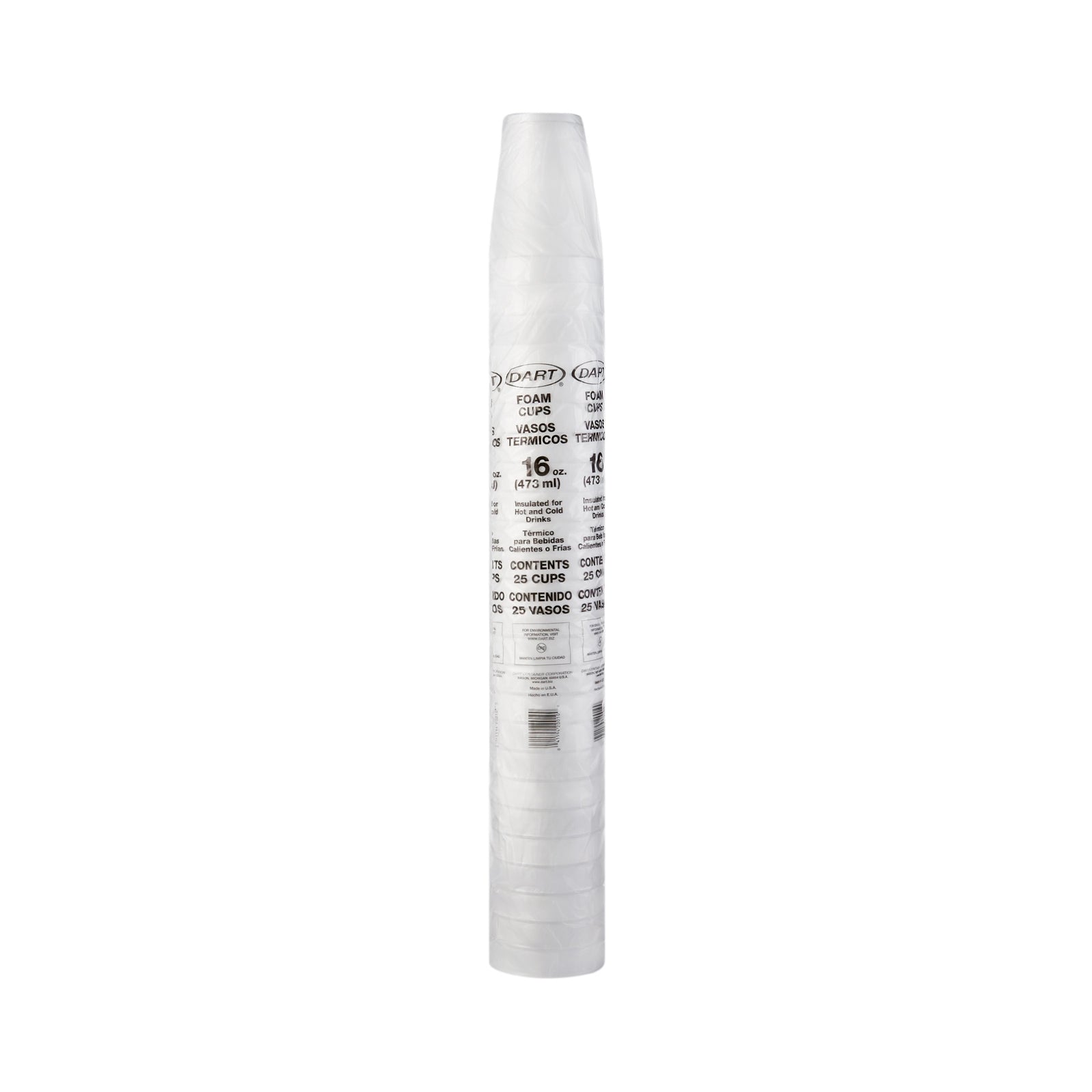 RJ Schinner White Foam Disposable Drinking Cups