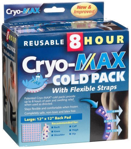 McKesson Cryo-MAX Reusable 8 Hour Cold Pack with Flexible Straps, Large 12 x 12 Inch