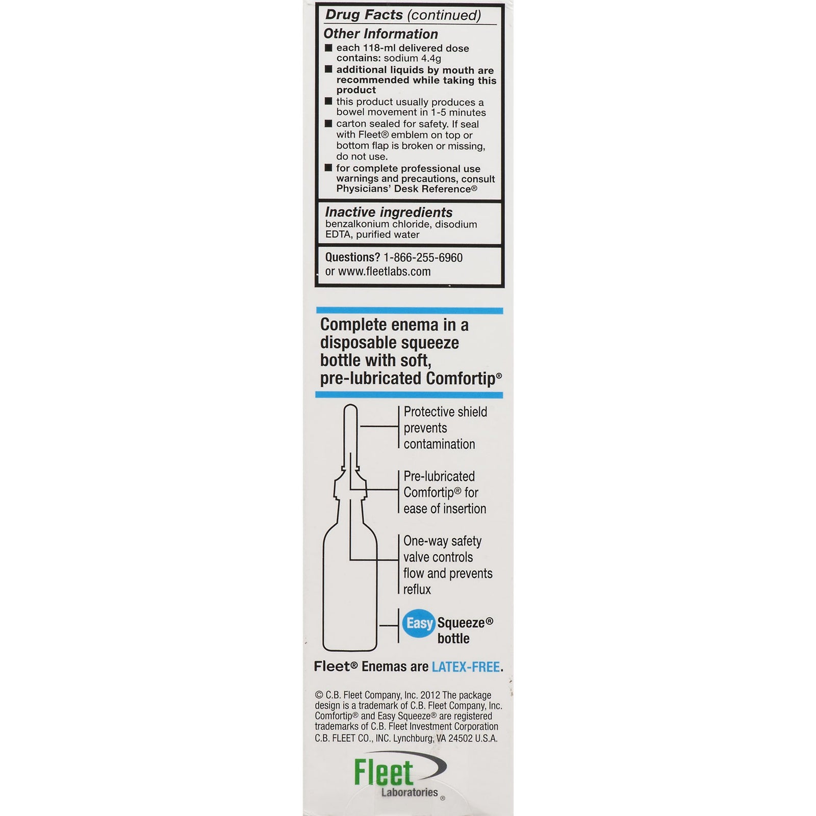 Fleet Enema 4.5 oz with 19 Gram - 7 Gram Strength Sodium Phosphate