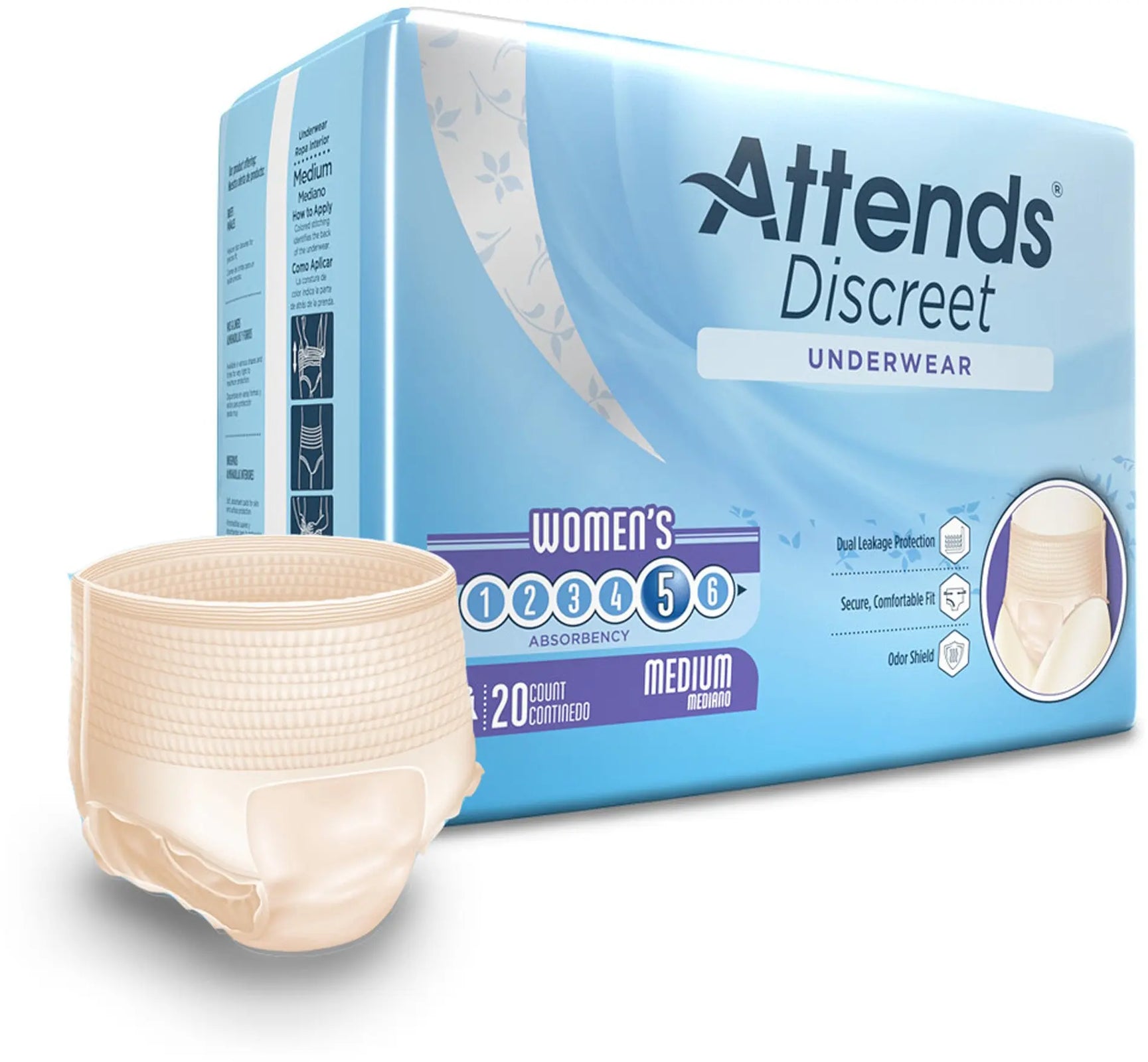 Attends Discreet Womens Underwear
