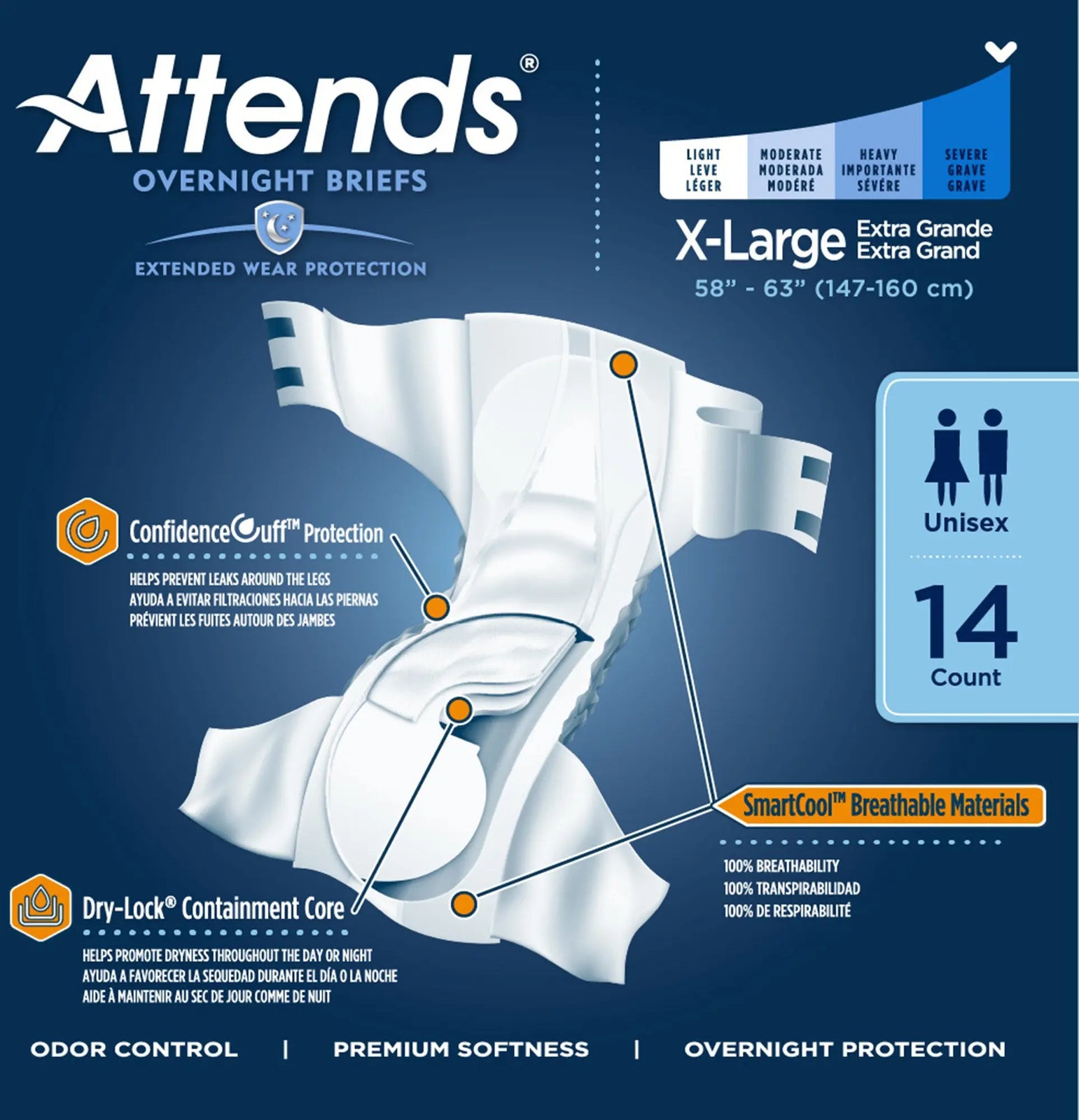 Attends Extended Wear Briefs
