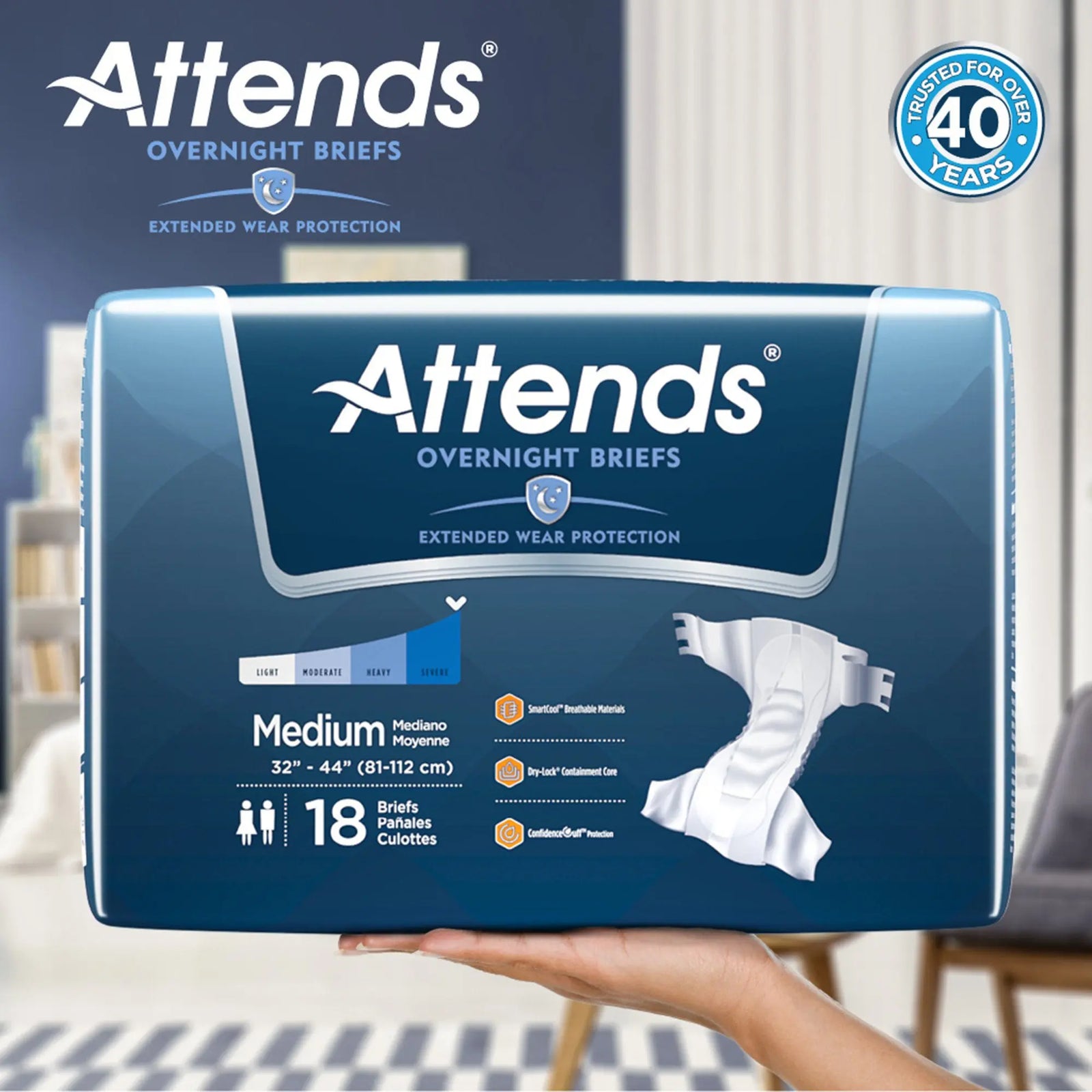 Attends Extended Wear Briefs