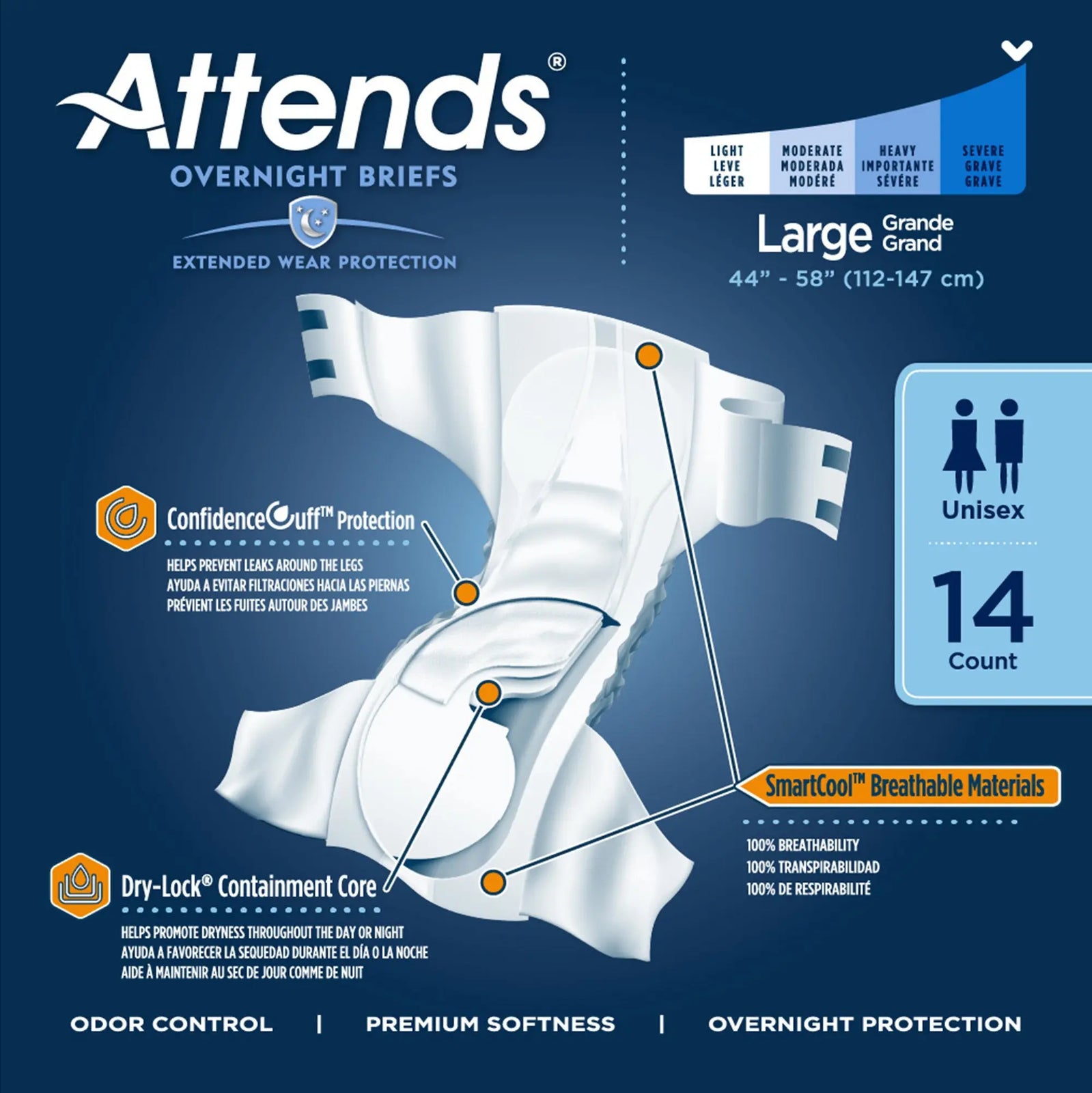 Attends Extended Wear Briefs