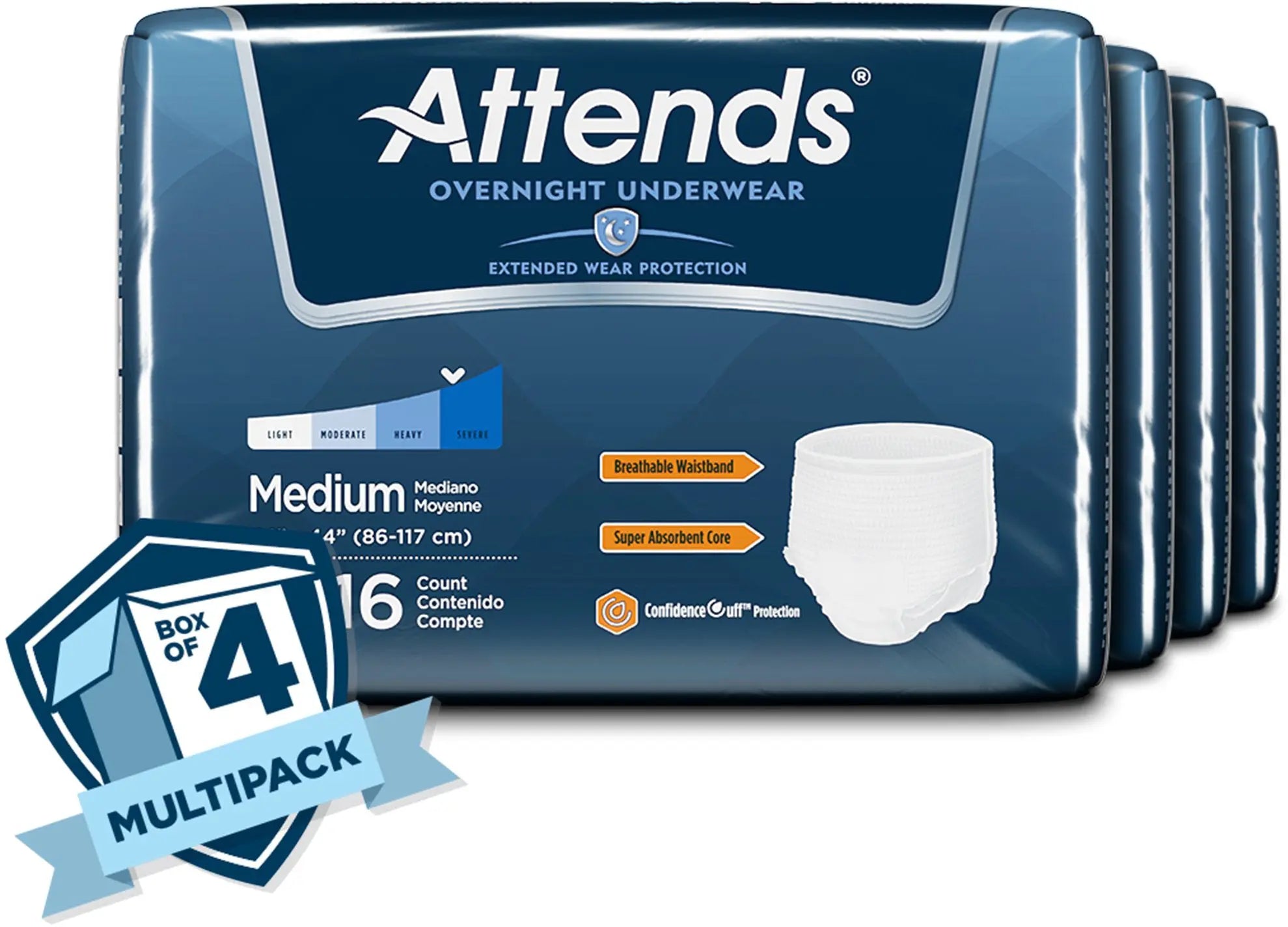 Attends Extended Wear Briefs