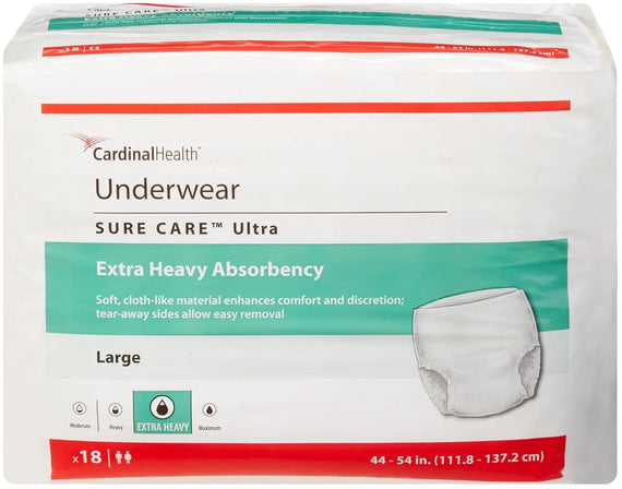 Cardinal Health SURE CARE Ultra Protective Underwear with BreatheEasy