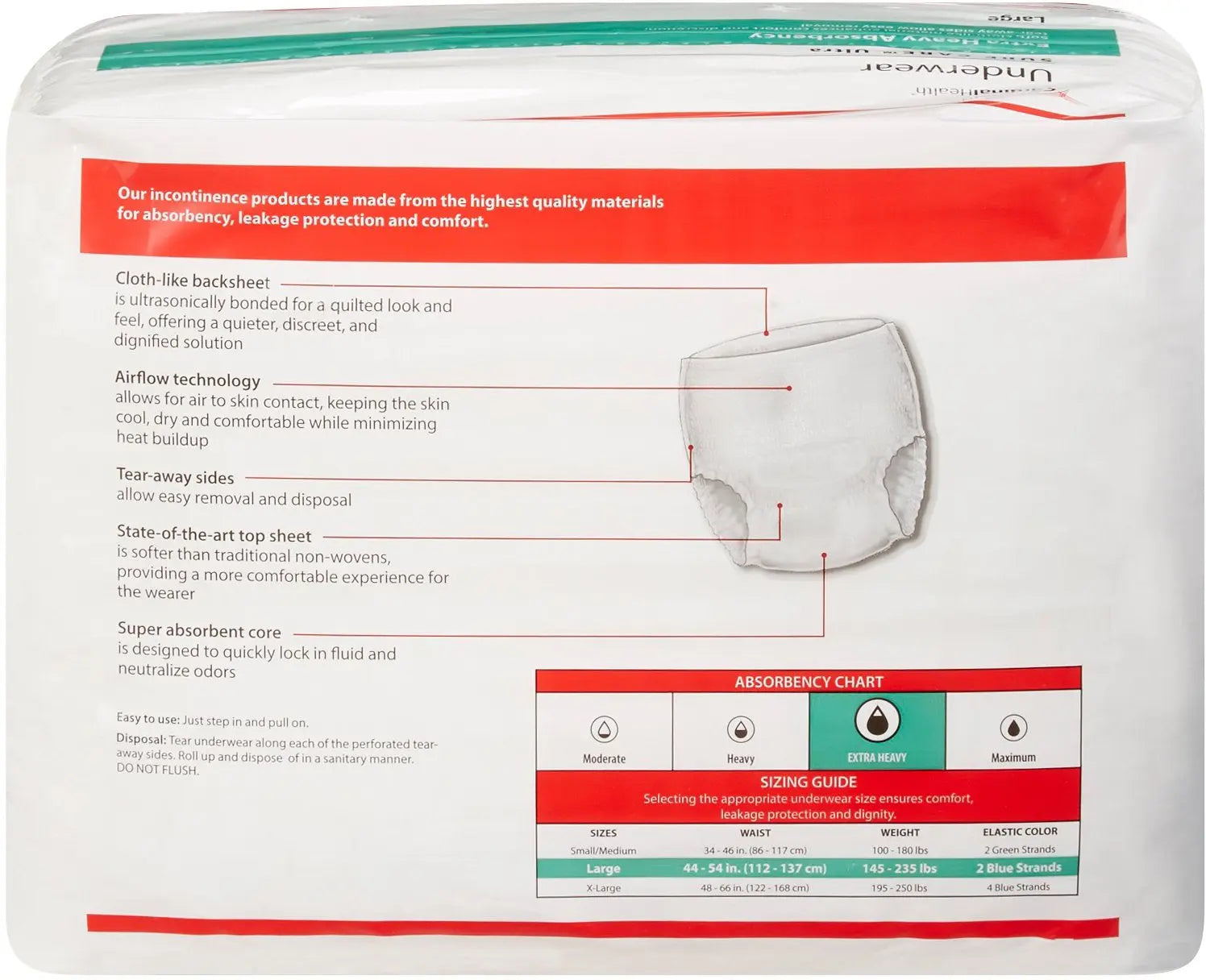 Cardinal Health SURE CARE Ultra Protective Underwear with BreatheEasy