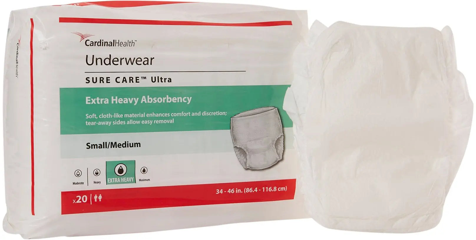 Cardinal Health SURE CARE Ultra Protective Underwear with BreatheEasy