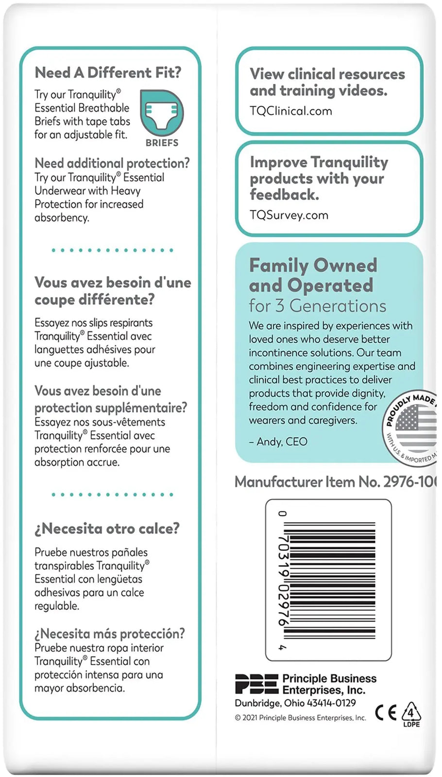 ComfortCare Underwear