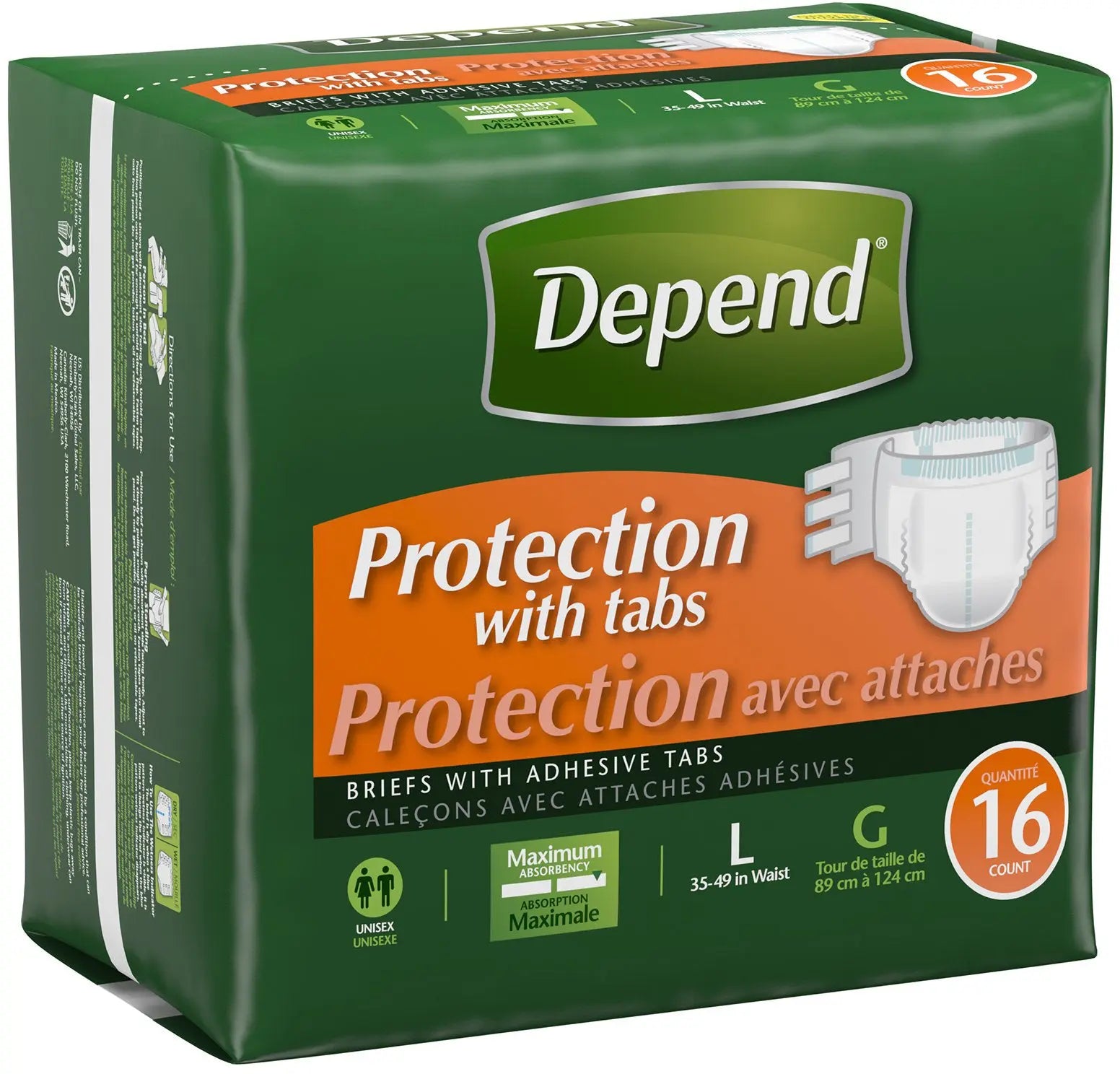 Depend Protection with Tabs