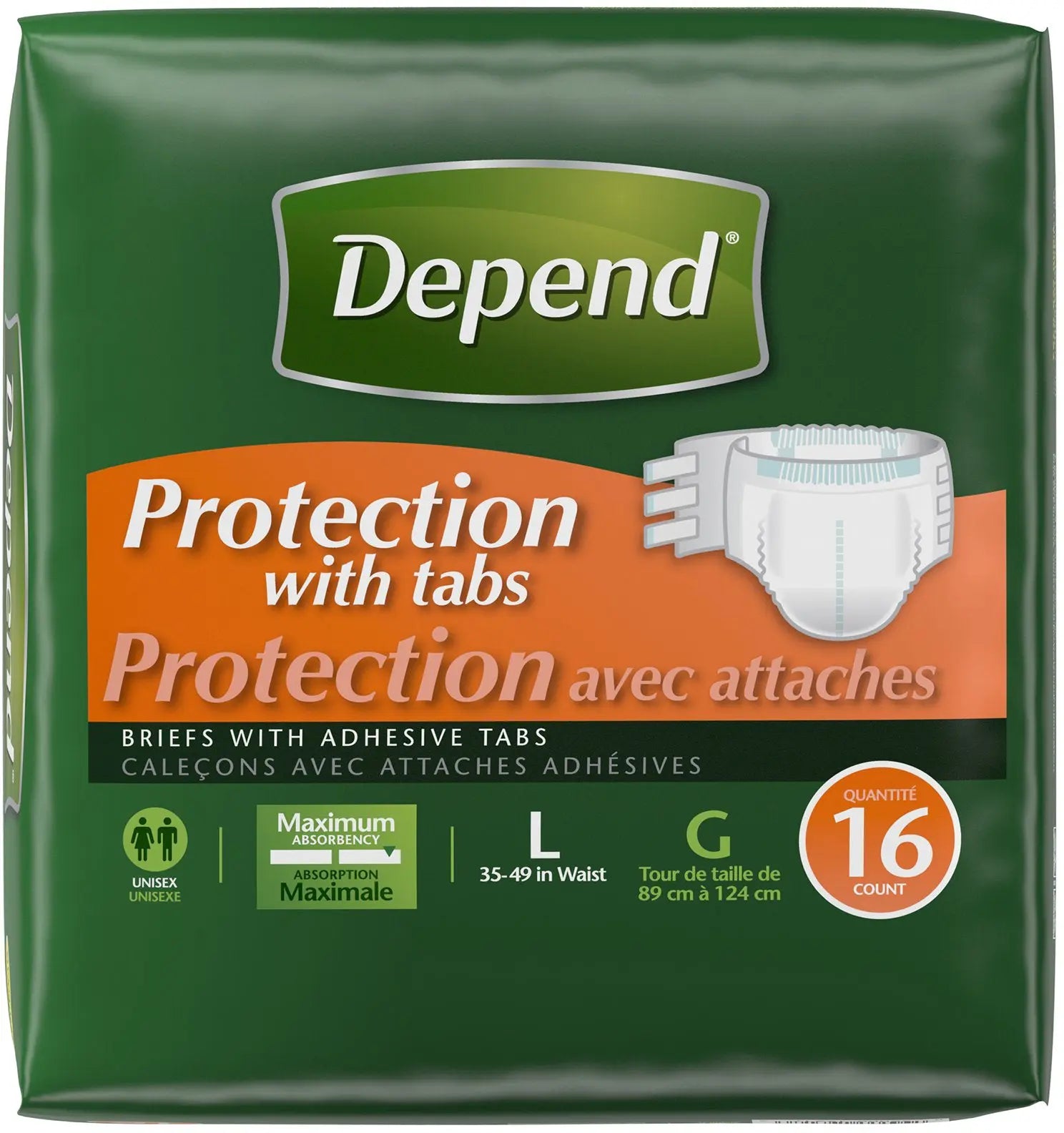 Depend Protection with Tabs