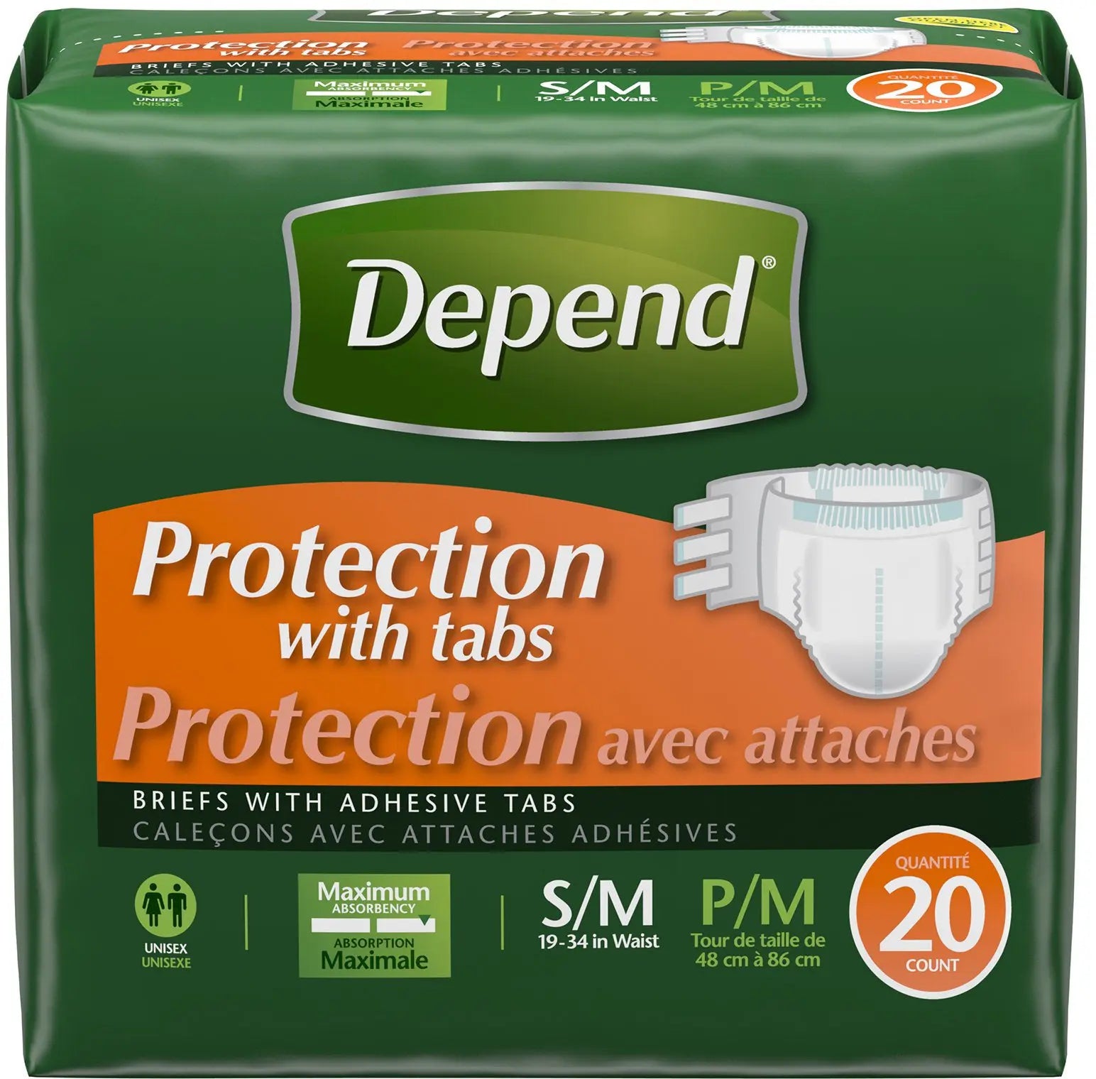 Depend Protection with Tabs