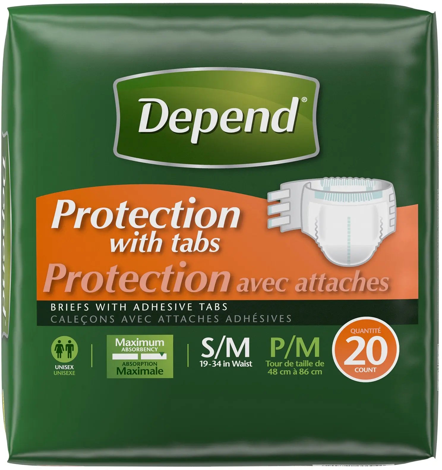 Depend Protection with Tabs