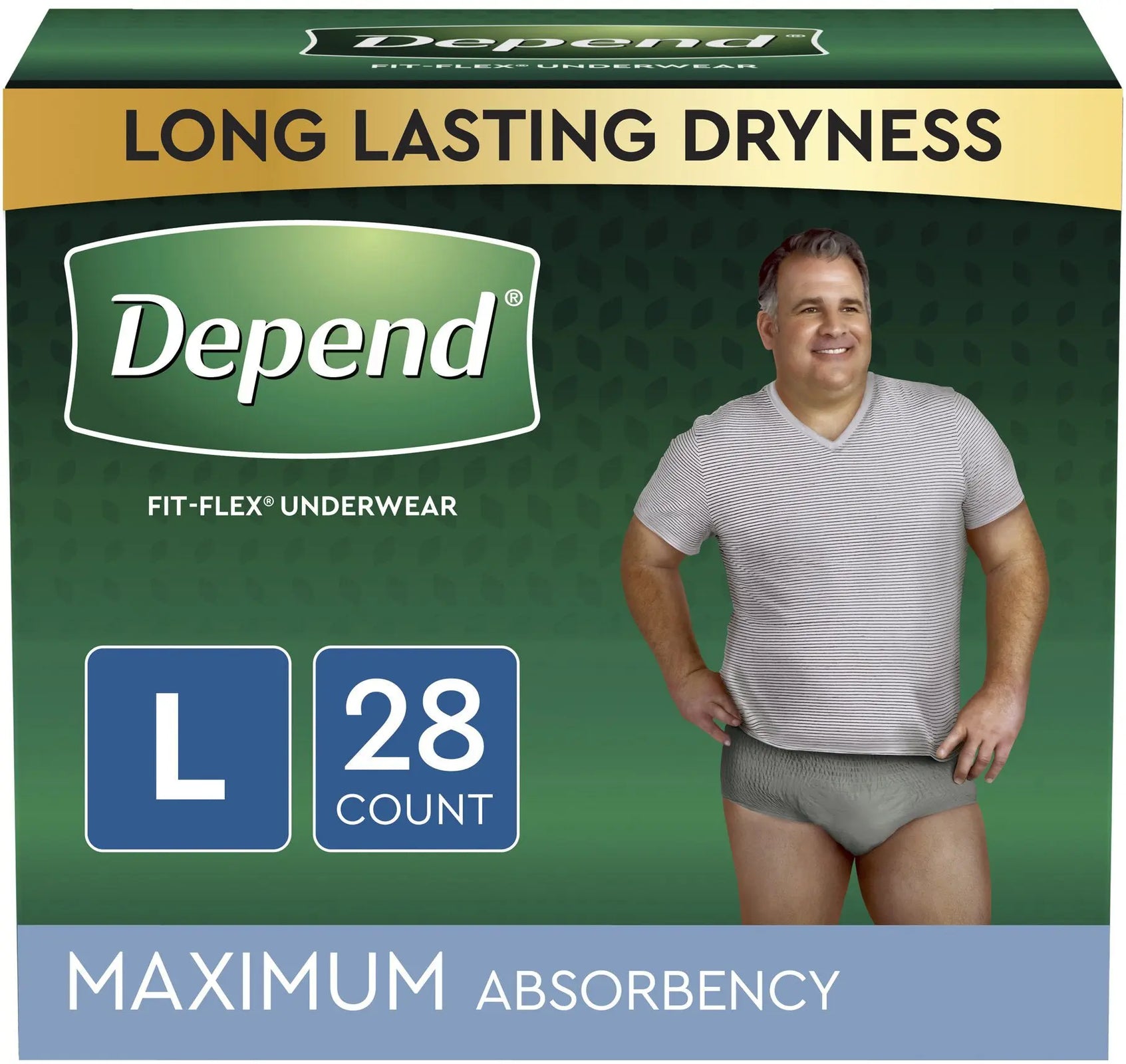 Depend Fit-Flex Underwear For Men