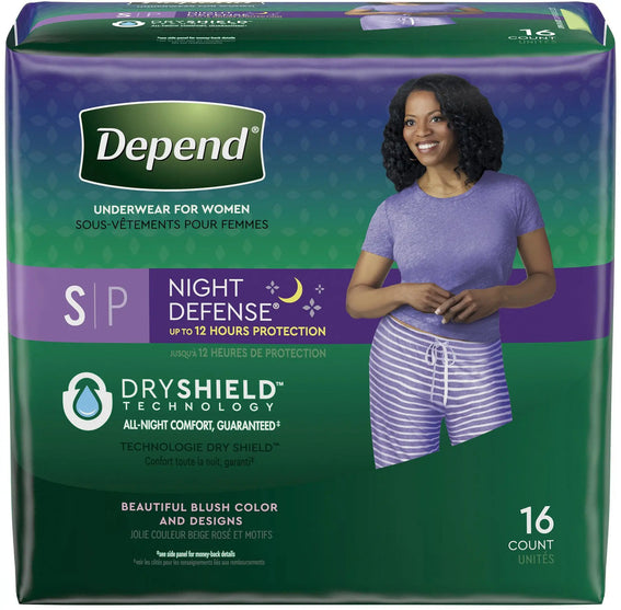 Depend Underwear for Women Night Defense