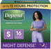 Depend Underwear for Women Night Defense