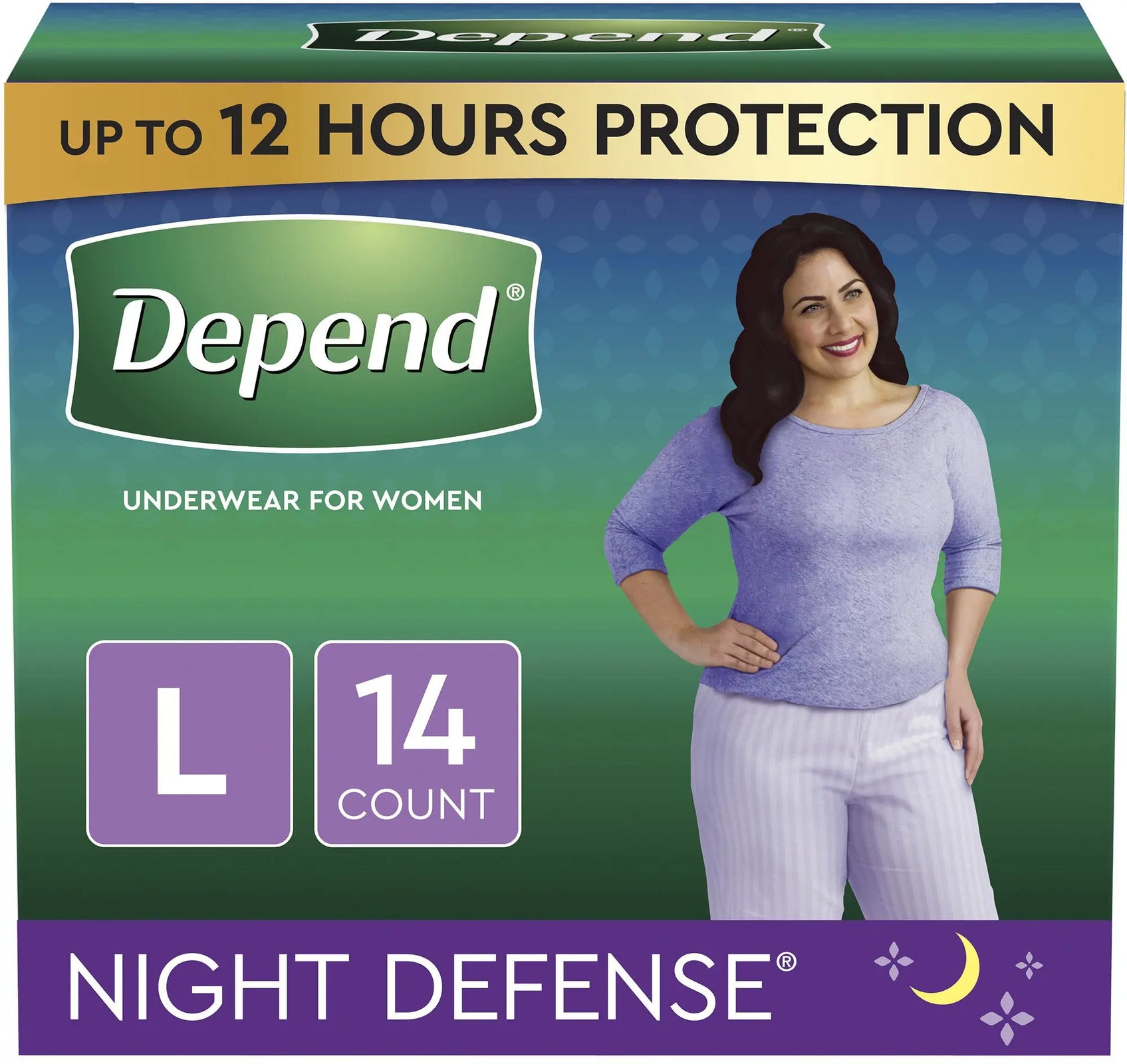 Depend Underwear for Women Night Defense
