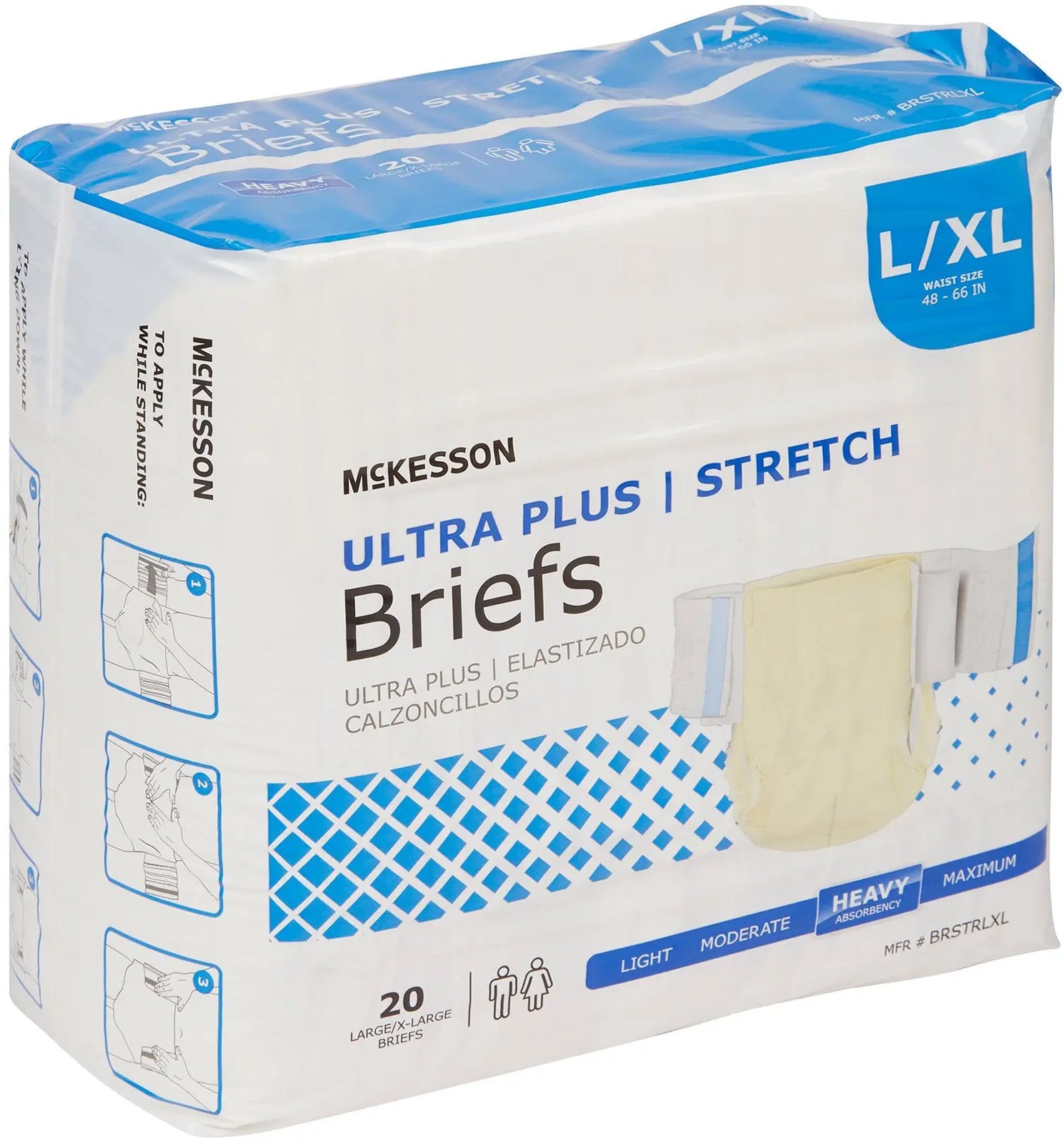 Mckesson Ultra Plus Stretch Briefs