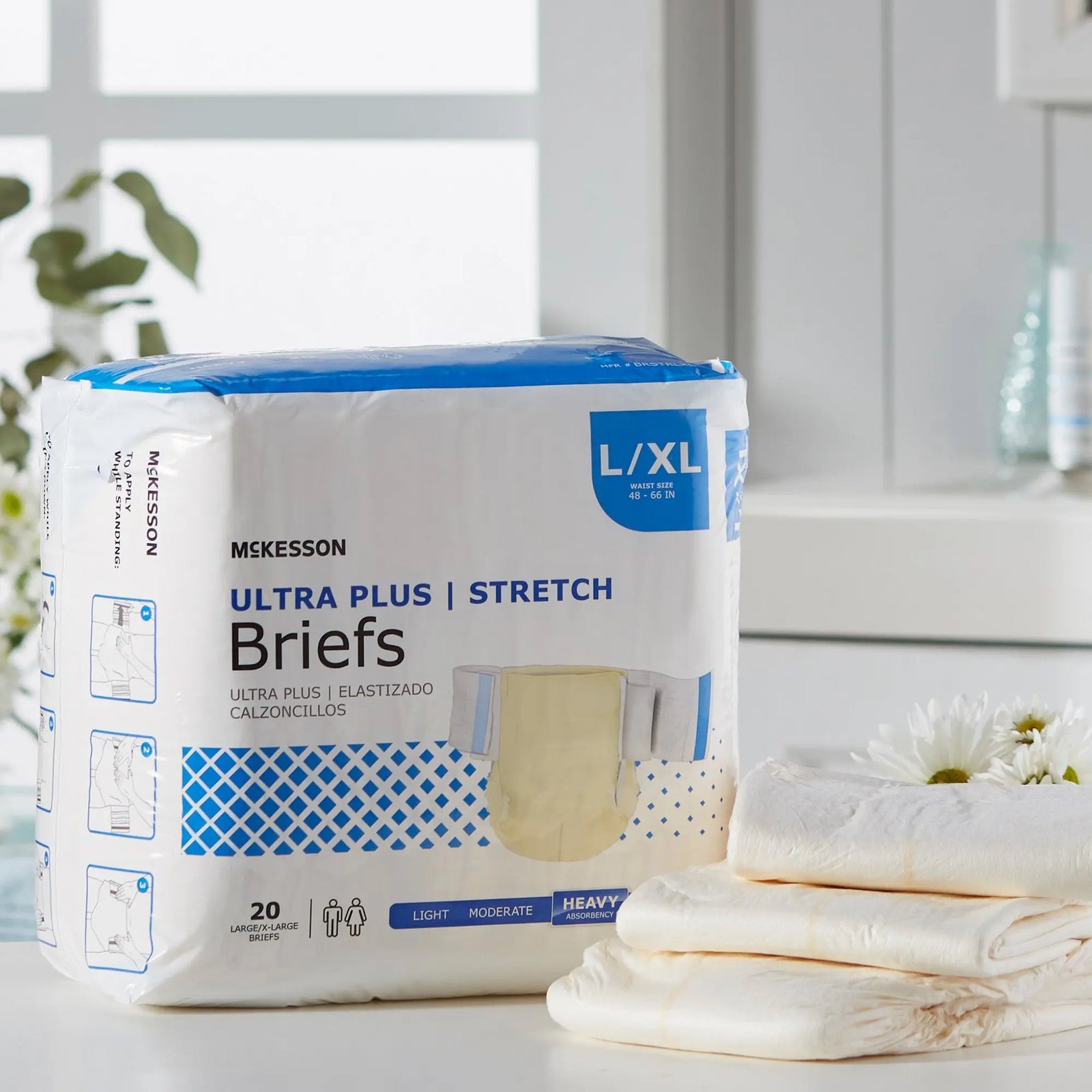 Mckesson Ultra Plus Stretch Briefs