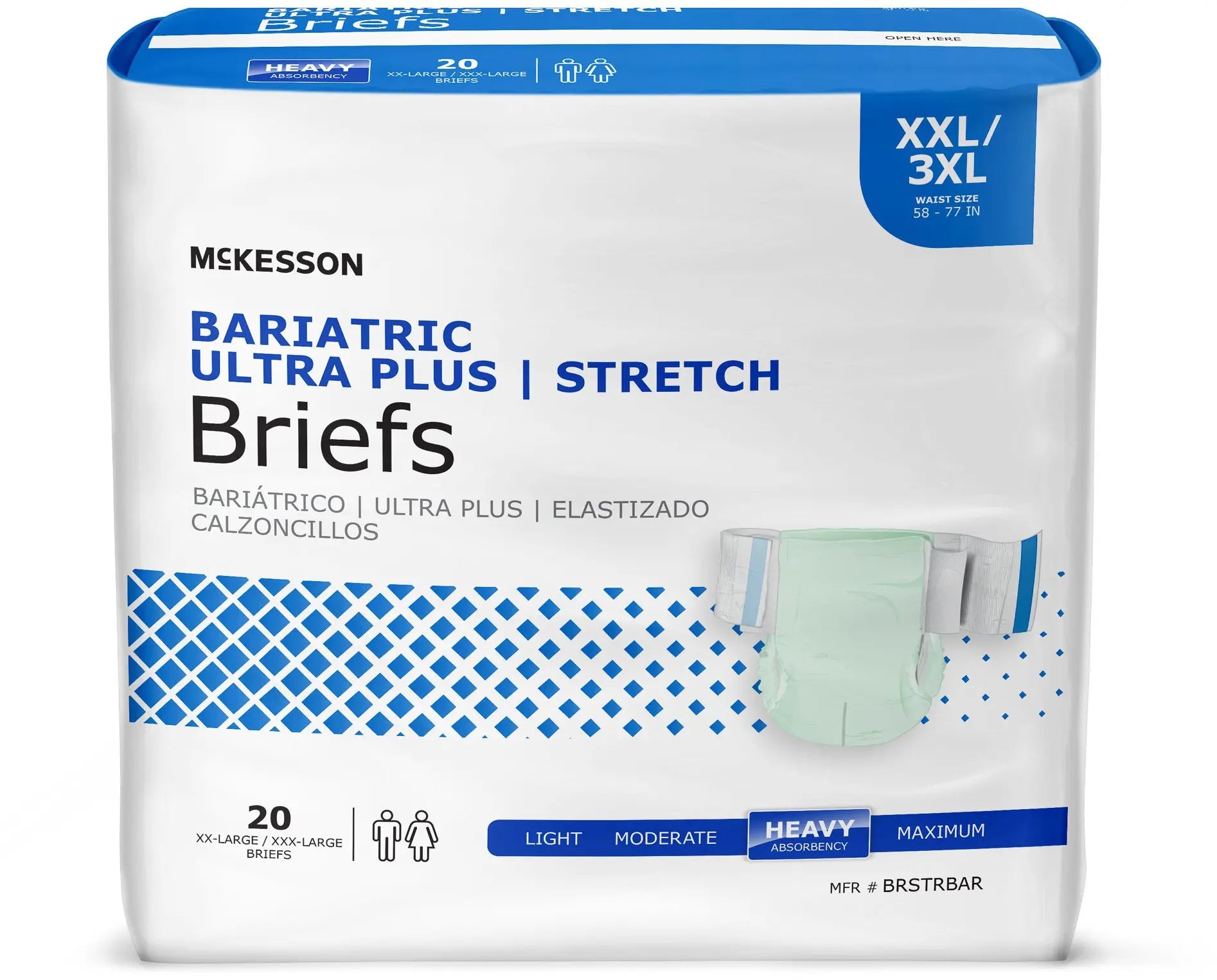 Mckesson Ultra Plus Stretch Briefs