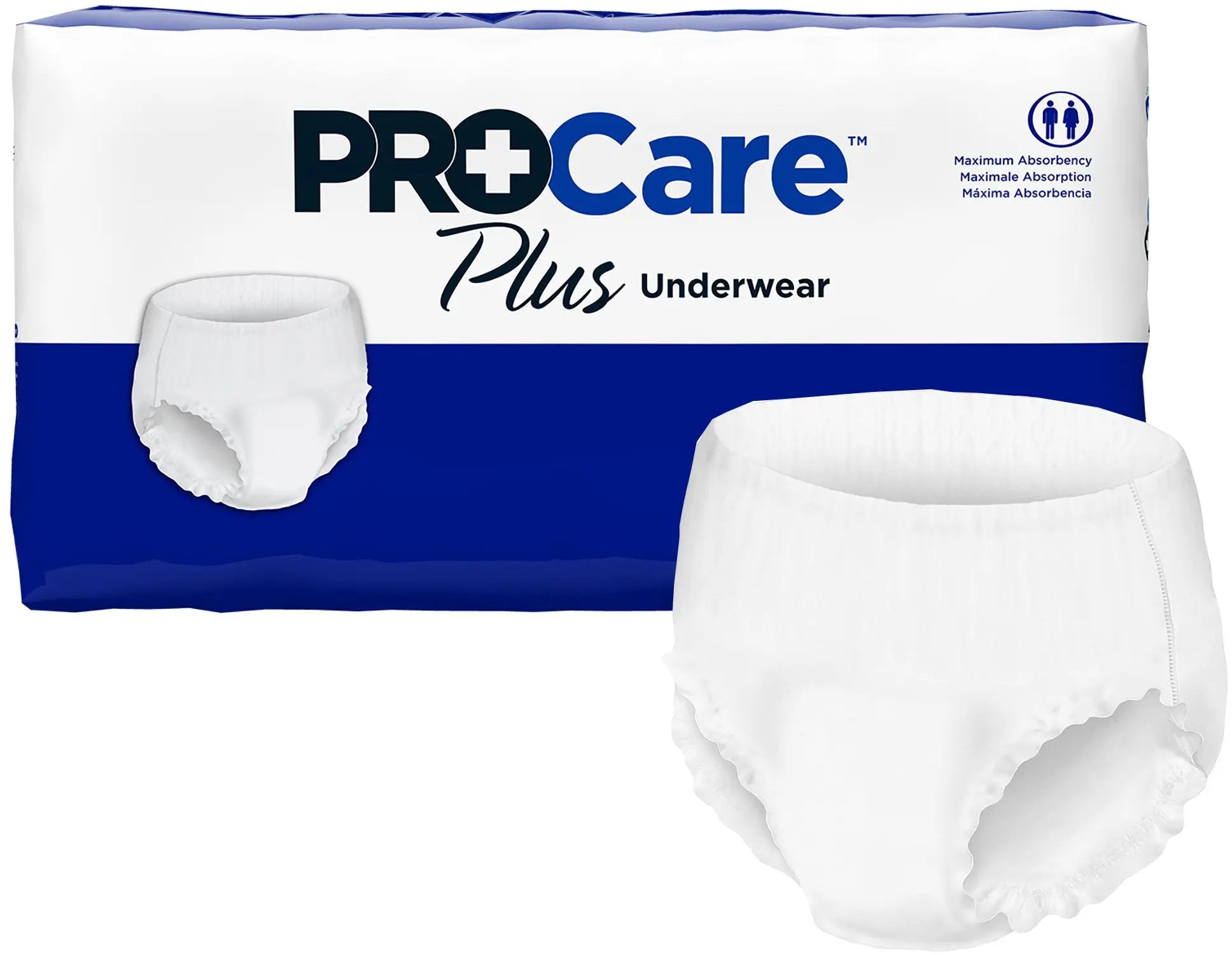 Procare Breathable Adult Briefs Diapers Large 45 - 58 Waist - 18