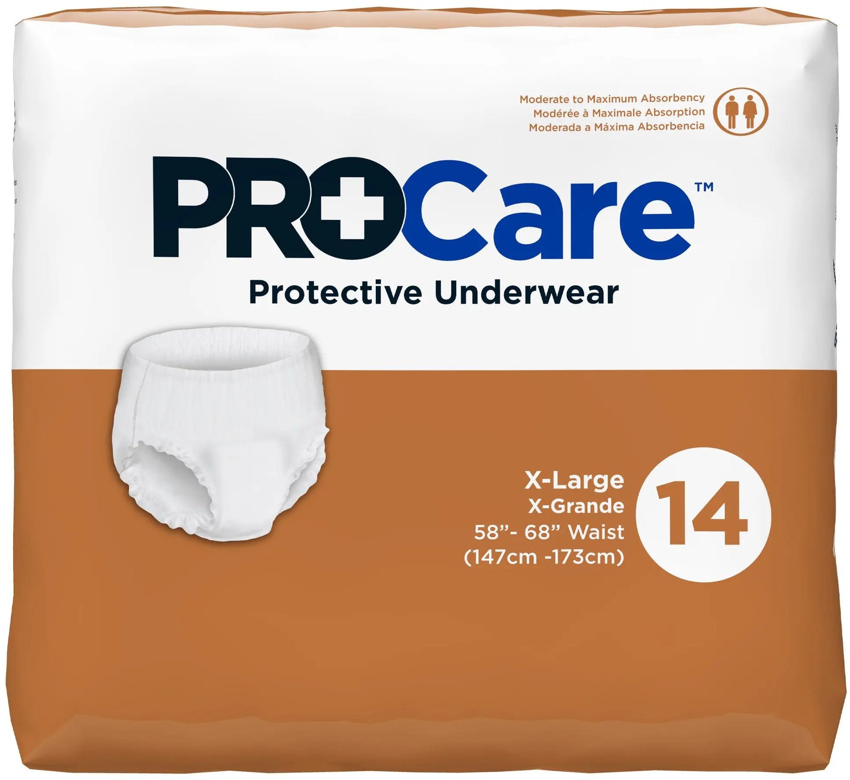 Procare Protective underwear pullup moderate to maxium absorbency Medium 20  Pack