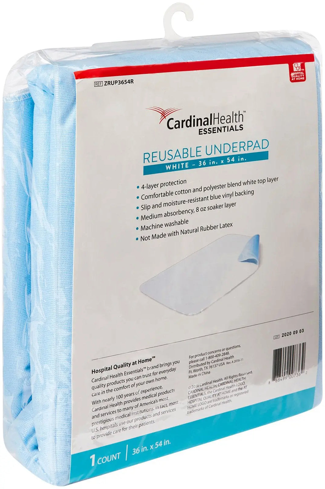Cardinal Health Essentials Reusable Underpad