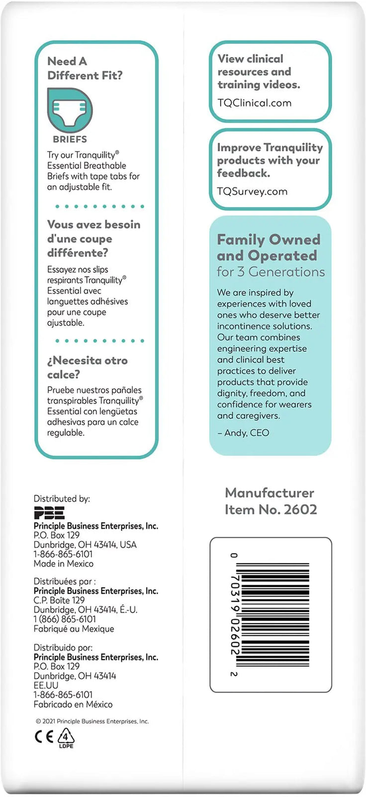 Select Disposable Underwear