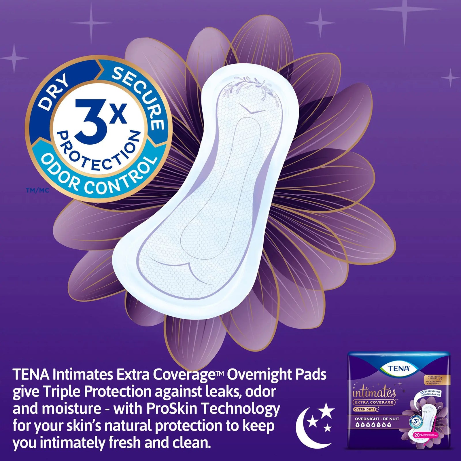 TENA Intimates Overnight Pads
