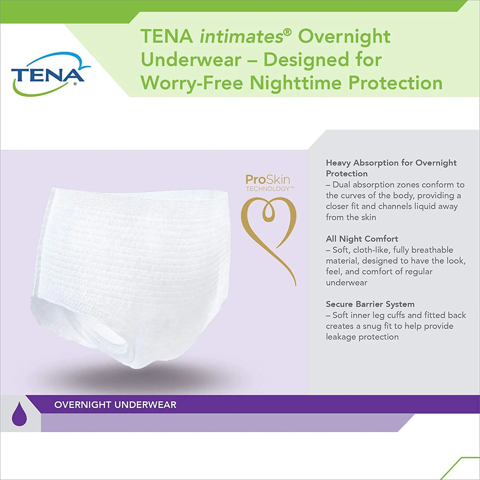 TENA Intimates Overnight Underwear