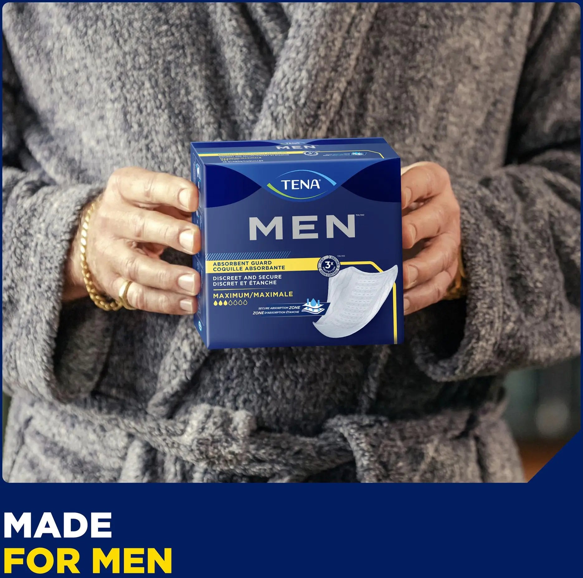 TENA Men Staying active and keeping control with TENA Men Absorbent  Underwear 