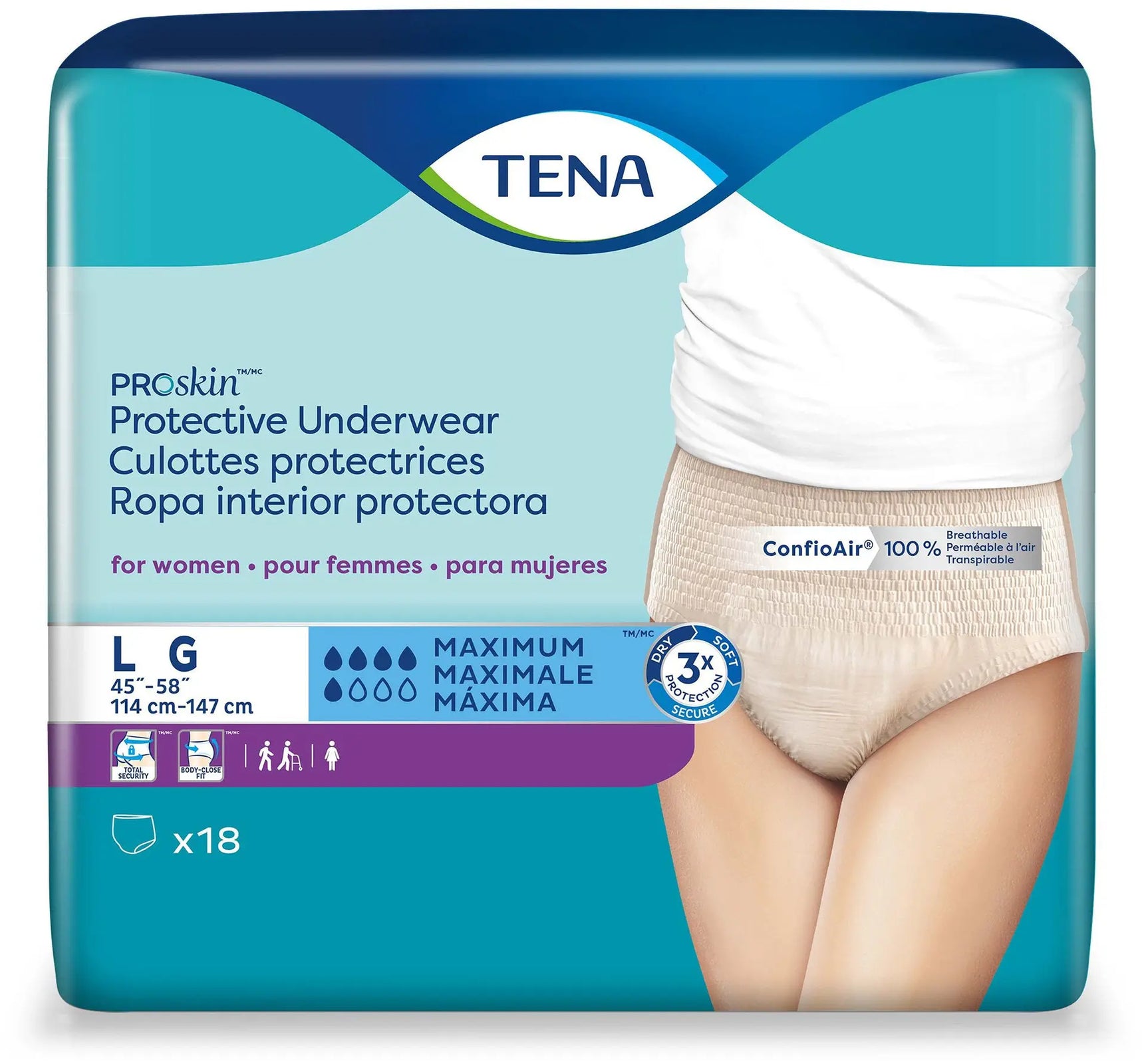 TENA PROskin Women Protective Underwear