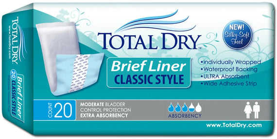 TotalDry Classic Style Brief Liner