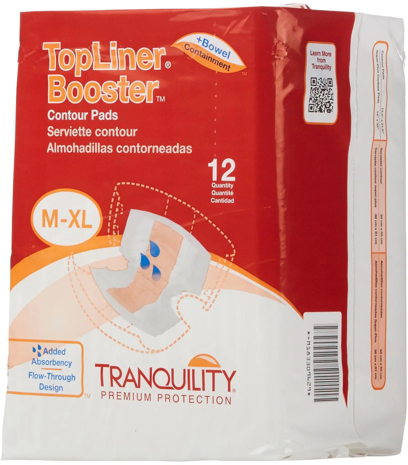 Tranquility TopLiner Booster Contour Pads