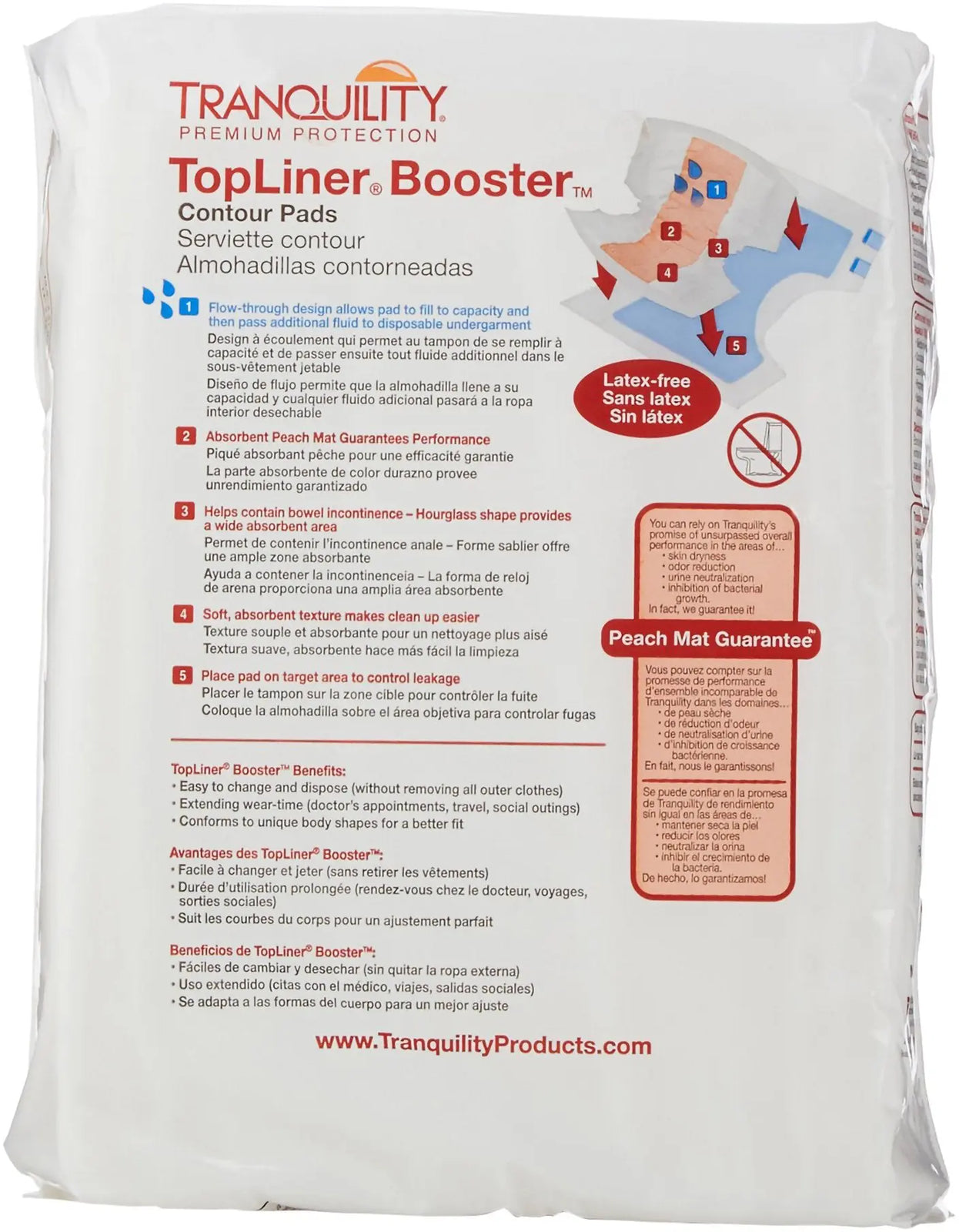 Tranquility TopLiner Booster Contour Pads