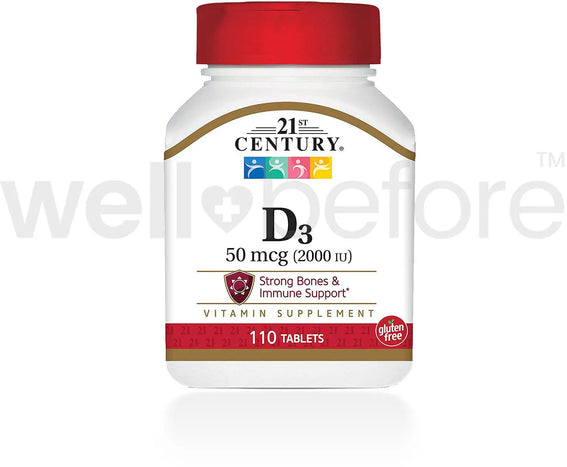 21st Century D3 Vitamin Supplement