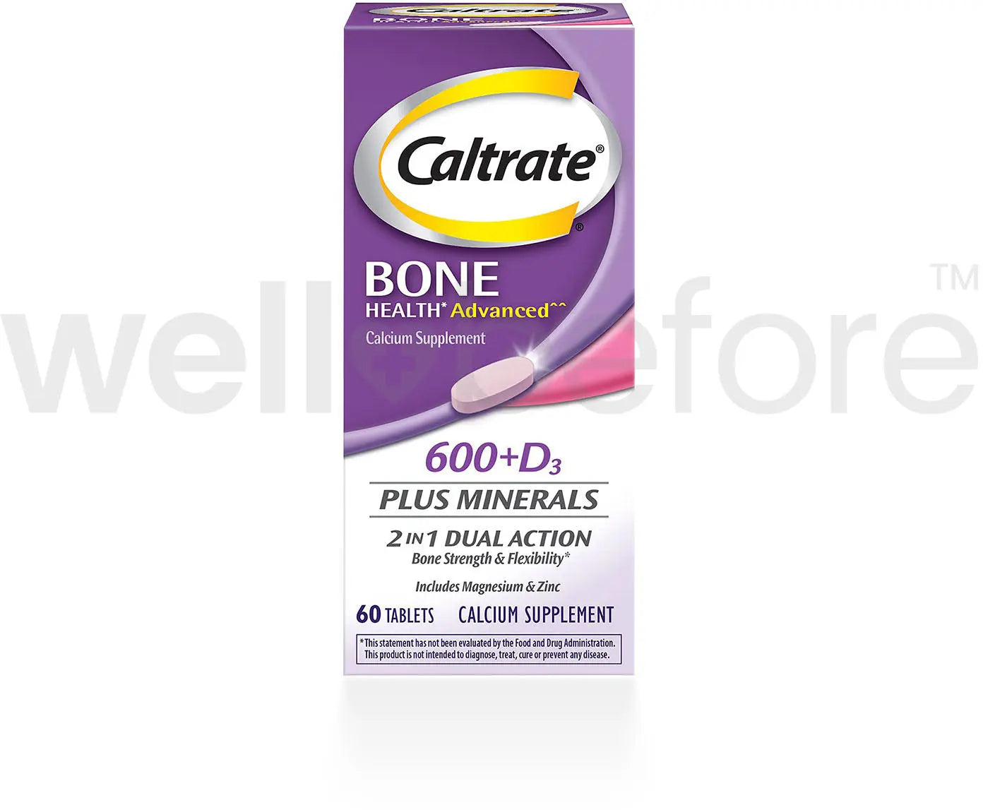Caltrate Bone HEALTH Advanced Calcium 600  D3 Plus Minerals Supplement