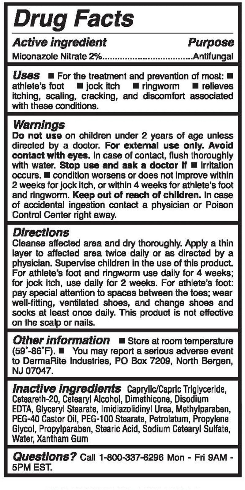 DermaRite DermaFungal Antifungal Cream