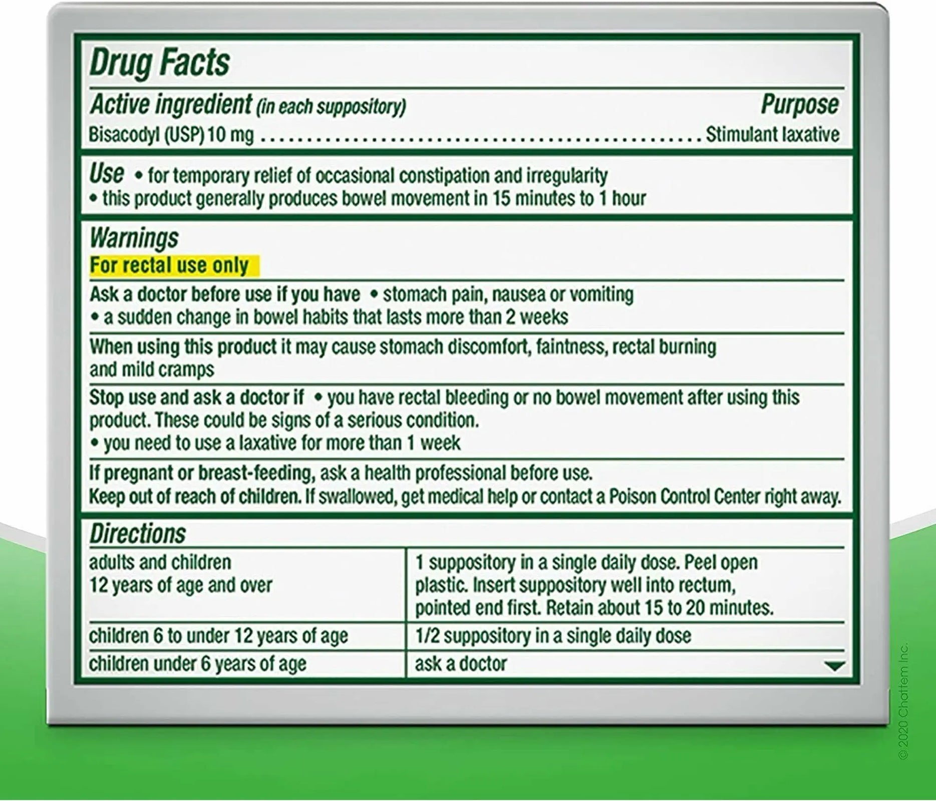 Dulcolax Laxative Overnight Relief