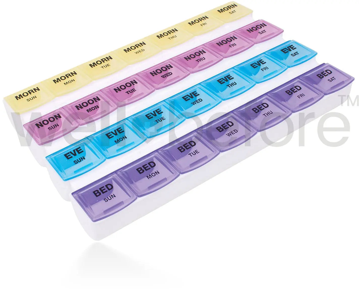 Fabrication Enterprises Mediplanner 4 Dose Weekly Pill Organizer